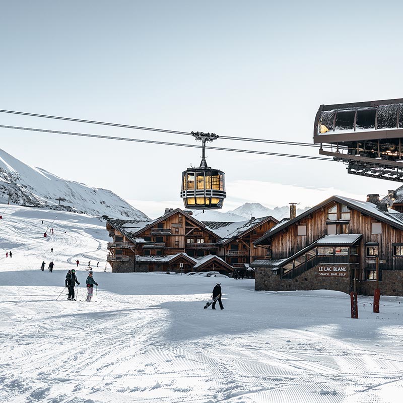 Vue sur la station de L'Alpe d'Huez
