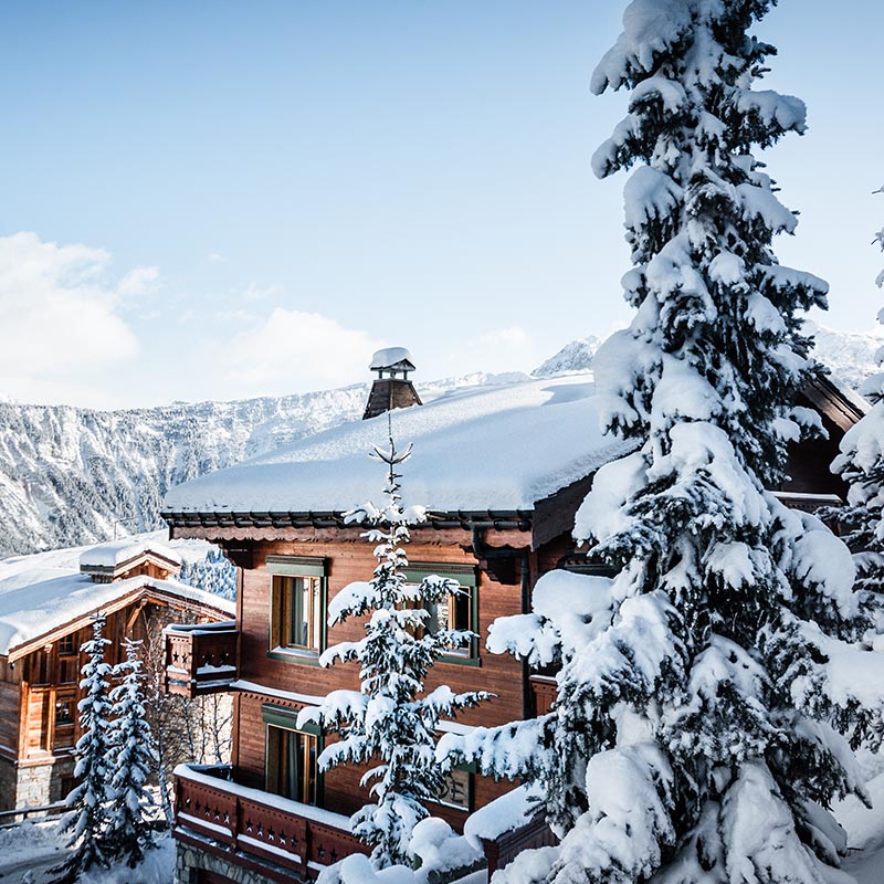Vue sur la célèbre station de Courchevel