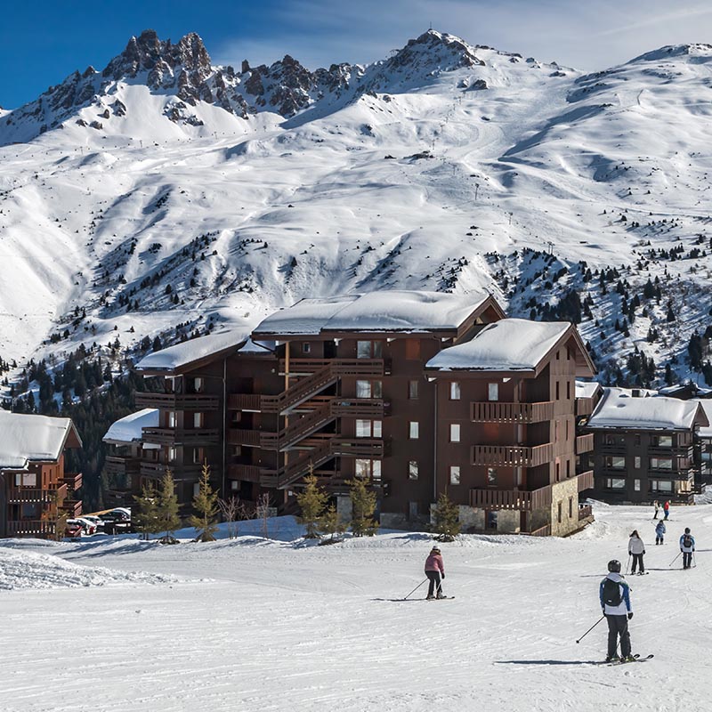 Vue sur la station de ski de Méribel