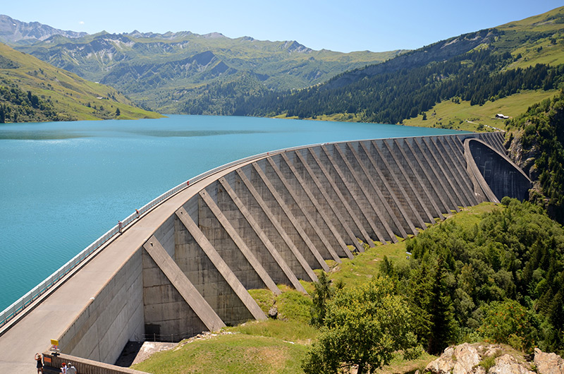 barrages-du-beaufortain près des Saisies